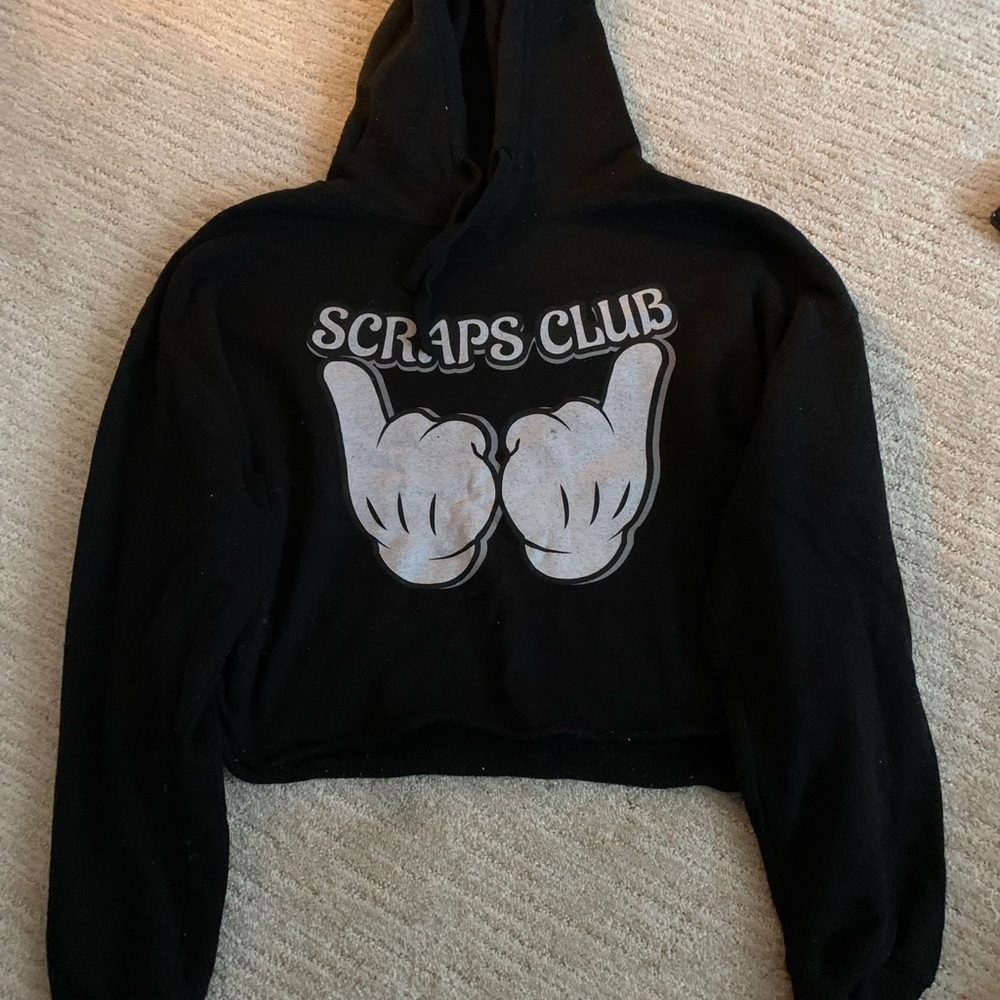 Disney crop top hoodie